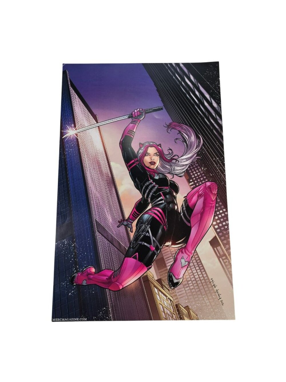 Miss Meow Jump 11x17" Poster Wall Art Print Merc Magazine Emiliano Urdinola '20